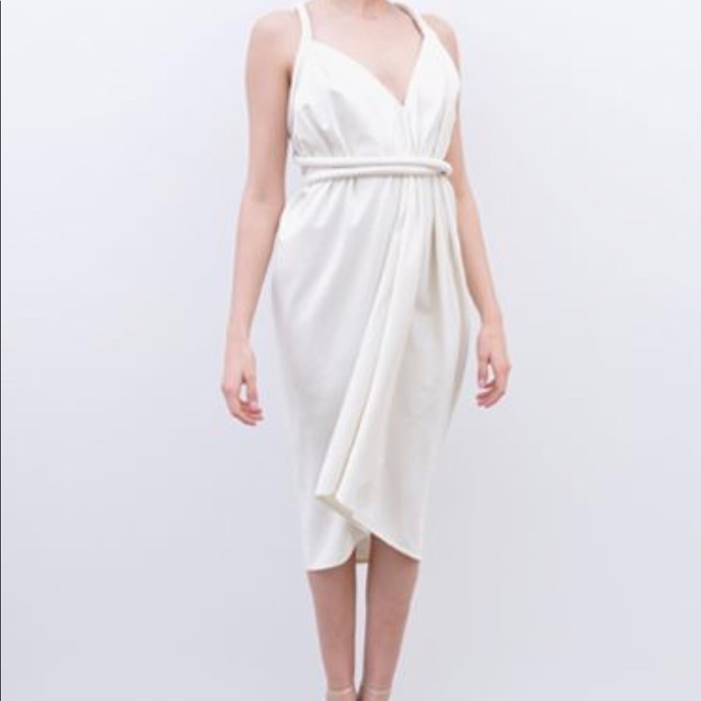Short Infinite rope dress short in Ivory Noil